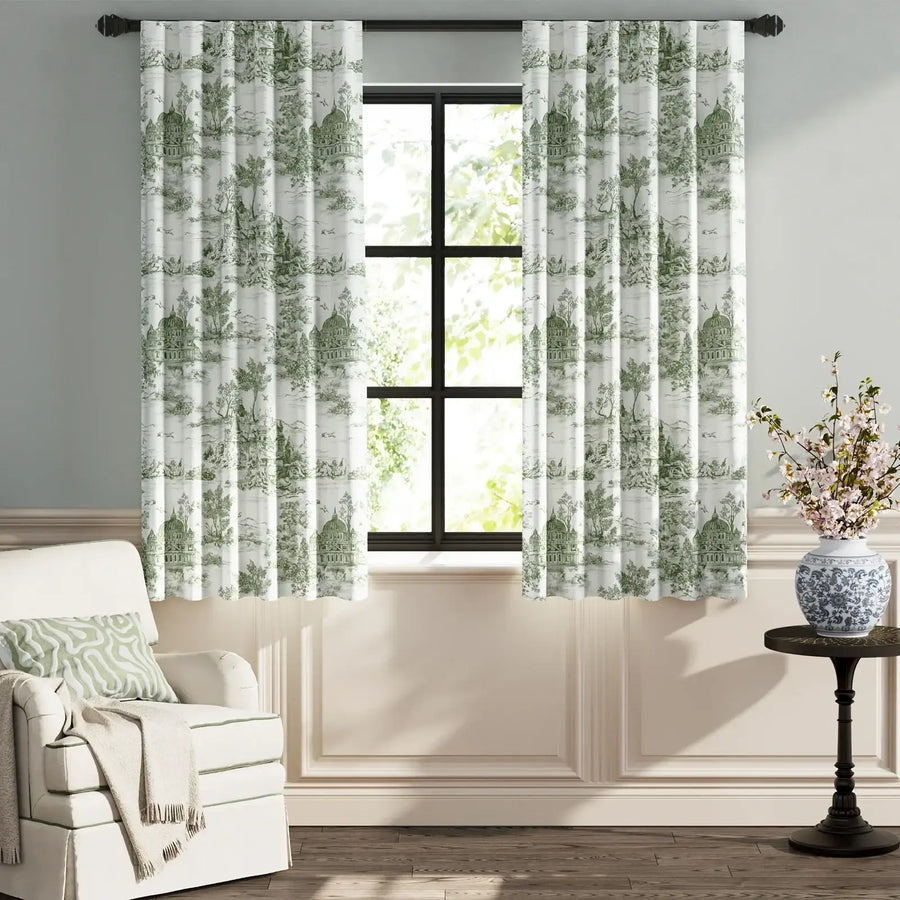 Parisian Garden Curtains - Jinchan Home