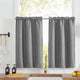 
                    
                      Faux Linen Solid Kitchen Curtains - Jinchan Home
                    
                  