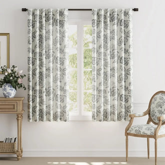 
                    
                      Vintage Line-Art Multi-Floral Vine Curtains - Jinchan Home
                    
                  