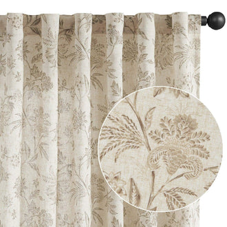 
                    
                      Vintage Botanical Vine & Multi-Floral Curtains - Jinchan Home
                    
                  