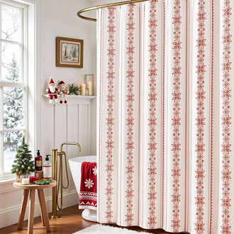 
                    
                      Christmas Snowflake Fair Isle Shower Curtain - Jinchan Home
                    
                  