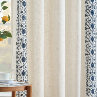 
                    
                      Lined Antique Ornate Vine Bloom Embroidery Curtains - Jinchan Home
                    
                  