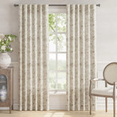 Floral Linen Curtains - Jinchan Home