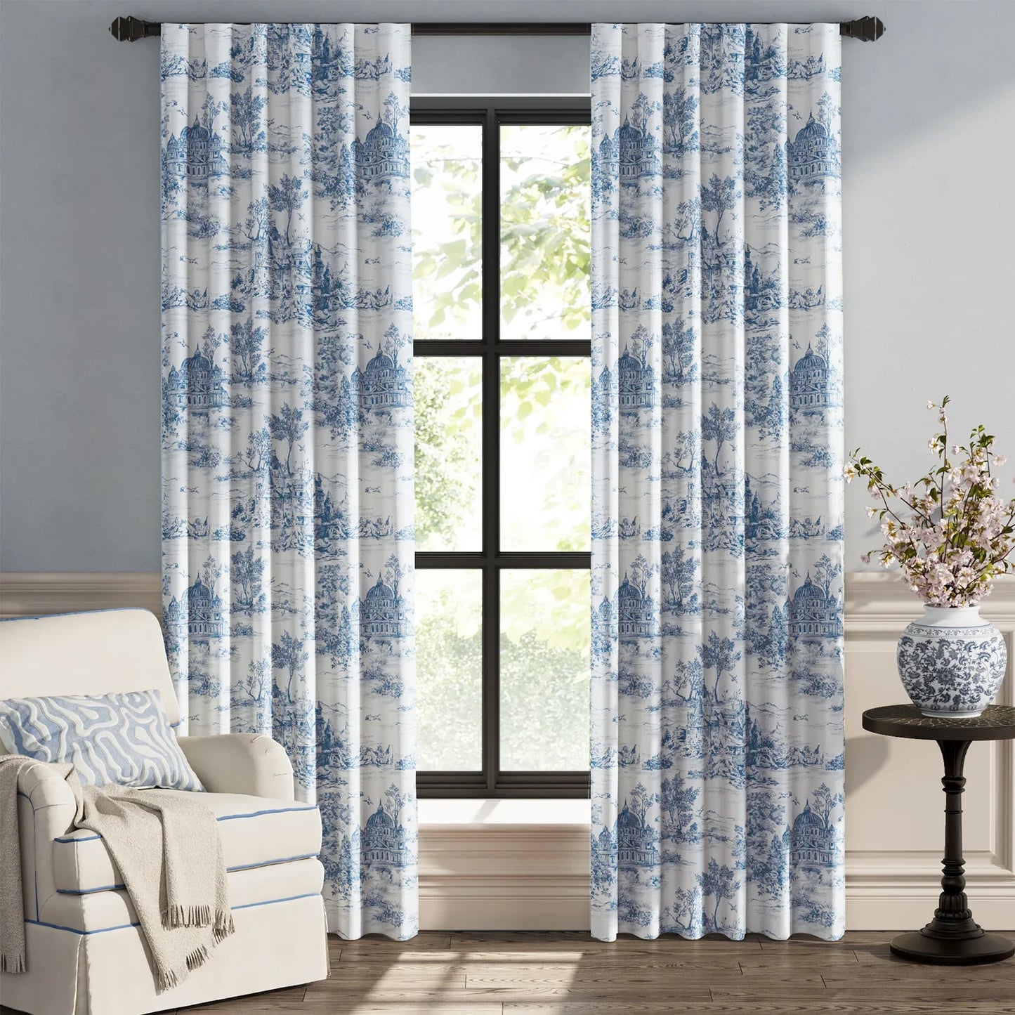 Parisian Garden Curtains - Jinchan Home