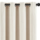 
                    
                      Linen-Blend Solid Grommet Curtains - Jinchan Home
                    
                  