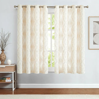 
                    
                      Embroidered Paisley Grommet Curtains - Jinchan Home
                    
                  