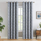 Herringbone Textured Curtains - Jinchan Home