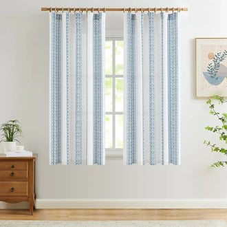 
                    
                      Boho Geometric Jacquard Striped Curtains - Jinchan Home
                    
                  