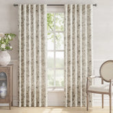 Floral Linen Curtains - Jinchan Home