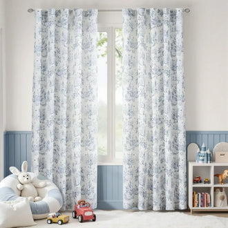 
                    
                      Bunny & Squirrel Toile Linen Curtains - Jinchan Home
                    
                  