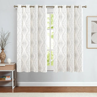 
                    
                      Embroidered Paisley Grommet Curtains - Jinchan Home
                    
                  