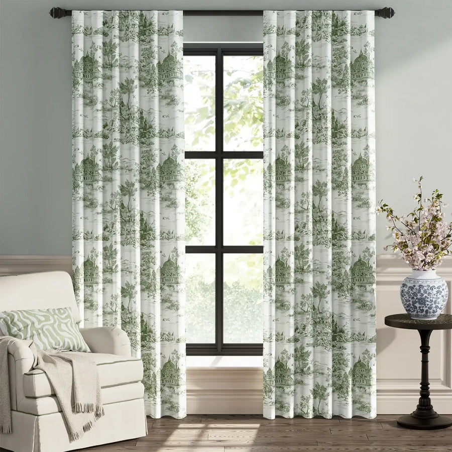 Parisian Garden Curtains - Jinchan Home