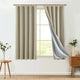 
                    
                      Textured Linen-Blend Solid Lined 3-in-1 Curtains - Jinchan Home
                    
                  
