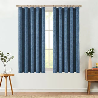 
                    
                      Solid Faux Linen 3-in-1 Curtains - Jinchan Home
                    
                  