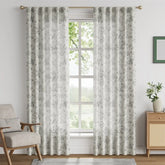 Vintage Bird & Vine Linen Curtains - Jinchan Home