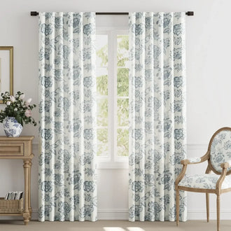 
                    
                      Vintage Line-Art Multi-Floral Vine Curtains - Jinchan Home
                    
                  