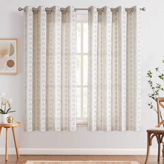 
                    
                      Boho Geometric Stripe Curtains - Jinchan Home
                    
                  
