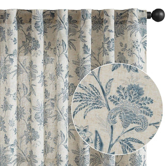 
                    
                      Vintage Botanical Vine & Multi-Floral Curtains - Jinchan Home
                    
                  