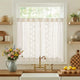 
                    
                      Vintage Wavy Floral Embroidery Kitchen Curtains - Jinchan Home
                    
                  