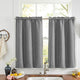 
                    
                      Faux Linen Solid Kitchen Curtains - Jinchan Home
                    
                  