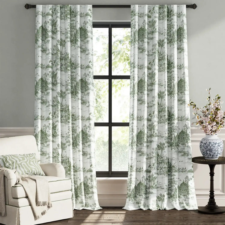 Parisian Garden Curtains - Jinchan Home