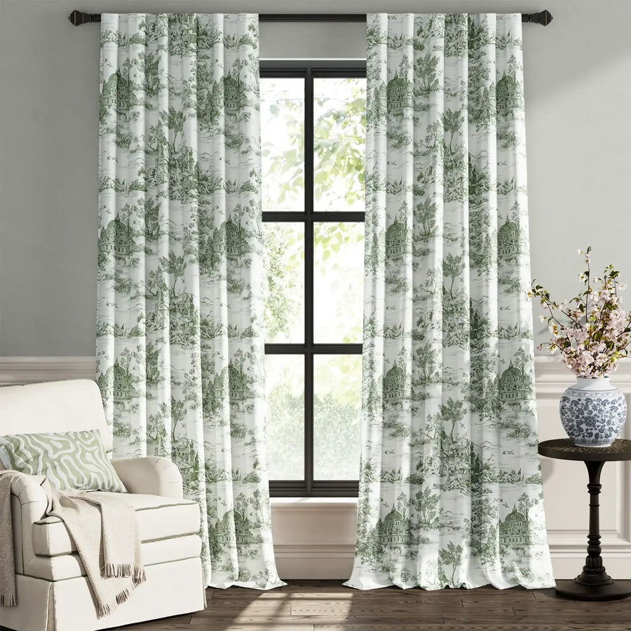 Parisian Garden Curtains - Jinchan Home