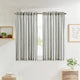 
                    
                      Twill Striped Linen Blend Rod Pocket Kitchen Curtains - Jinchan Home
                    
                  