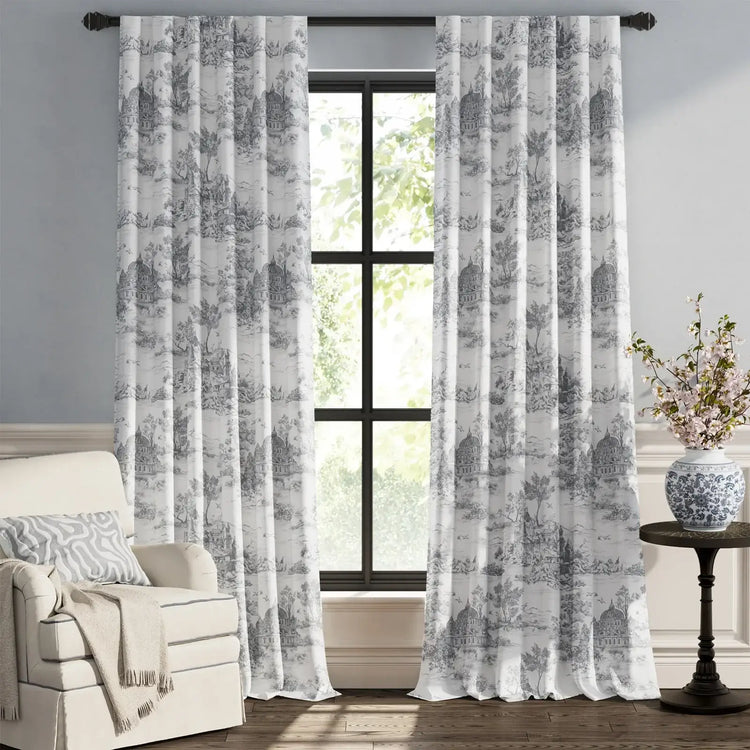 Parisian Garden Curtains - Jinchan Home