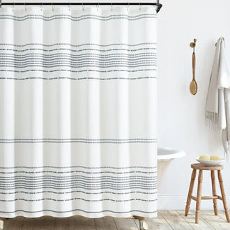 
                    
                      Boho Geometric Striped Shower Curtain - Jinchan Home
                    
                  
