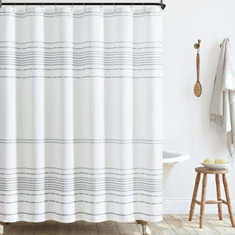 
                    
                      Boho Geometric Striped Shower Curtain - Jinchan Home
                    
                  