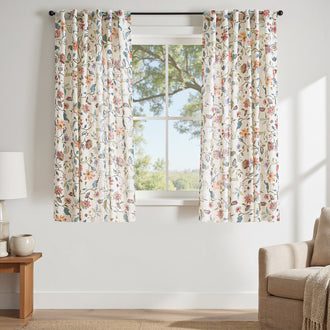 
                    
                      Hattie Floral Linen Blend Curtains - Jinchan Home
                    
                  