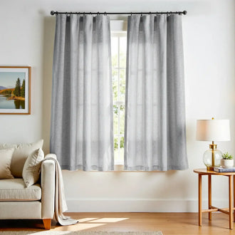 
                    
                      Solid Linen-Blend 3-in-1 Curtains - Jinchan Home
                    
                  