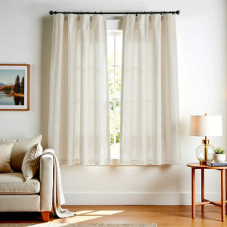 
                    
                      Solid Linen-Blend 3-in-1 Curtains - Jinchan Home
                    
                  