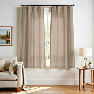 
                    
                      Solid Linen-Blend 3-in-1 Curtains - Jinchan Home
                    
                  