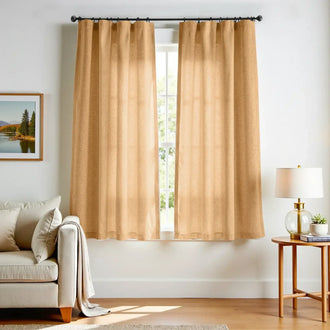 
                    
                      Solid Linen-Blend 3-in-1 Curtains - Jinchan Home
                    
                  