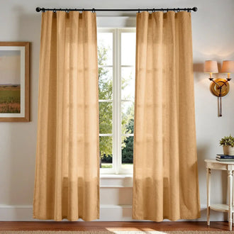 
                    
                      Solid Linen-Blend 3-in-1 Curtains - Jinchan Home
                    
                  