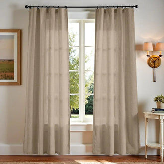 
                    
                      Solid Linen-Blend 3-in-1 Curtains - Jinchan Home
                    
                  