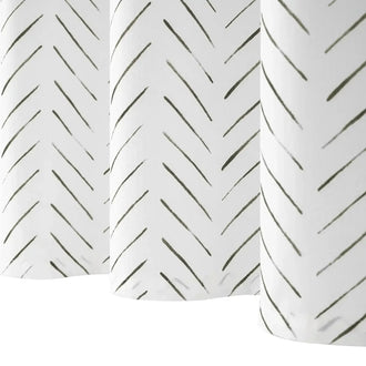 
                    
                      Hand-Drawn Herringbone Grommet-Top Shower Curtain - Jinchan Home
                    
                  