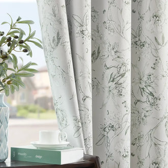
                    
                      Hand-Drawn Sketch Floral Linen Curtains - Jinchan Home
                    
                  