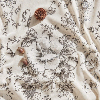 
                    
                      Black Tasseled Floral Curtains - Jinchan Home
                    
                  