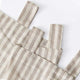 
                    
                      Striped Tab Top Linen Kitchen Curtains - Jinchan Home
                    
                  