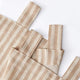 
                    
                      Striped Tab Top Linen Kitchen Curtains - Jinchan Home
                    
                  
