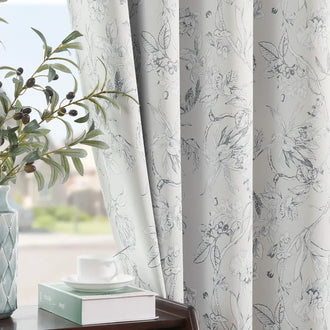 
                    
                      Hand-Drawn Sketch Floral Linen Curtains - Jinchan Home
                    
                  