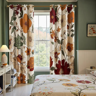 
                    
                      Hannah Floral Blackout Curtains - Jinchan Home
                    
                  
