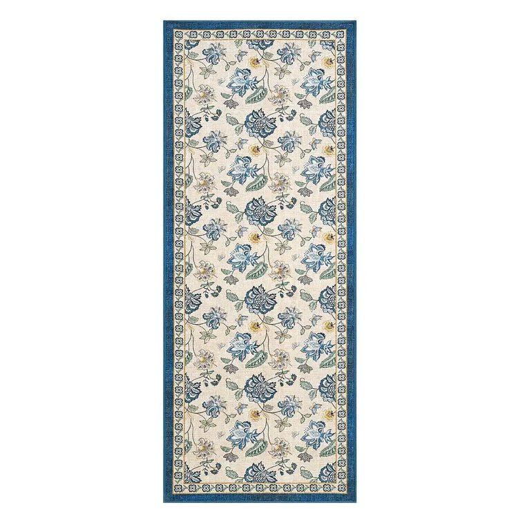 Vintage Floral Butterfly Botanical Area Rug - Jinchan Home