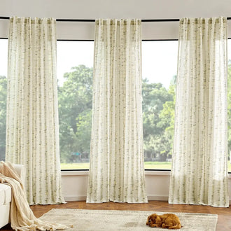 
                    
                      Boho Prism Triangle Stripe Linen Curtains - Jinchan Home
                    
                  