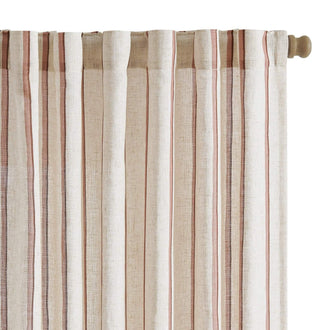 Shadow Stripe Linen Blend Curtains - Jinchan Home