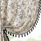 
                    
                      Black Tasseled Floral Curtains - Jinchan Home
                    
                  