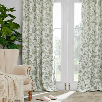 
                    
                      Botanical Vine Brushstroke Curtains - Jinchan Home
                    
                  