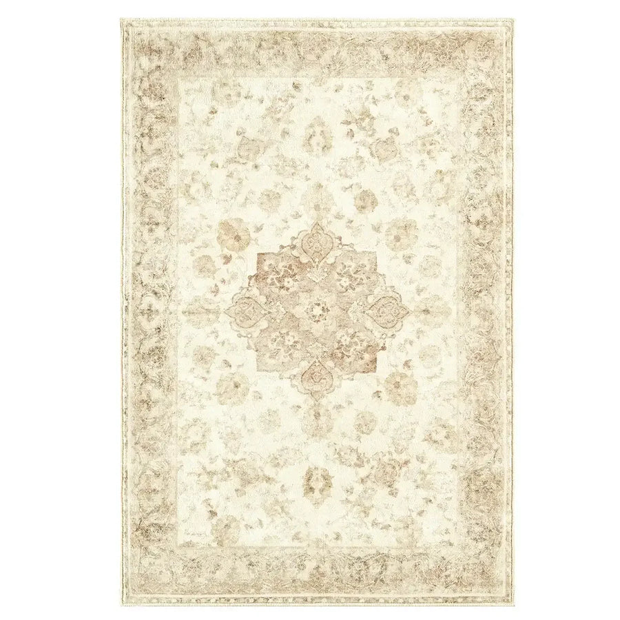 Soft Vintage Medallion Area Rug - Jinchan Home